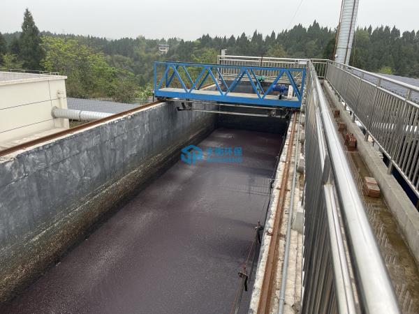 江蘇省桁車式刮泥機安裝現場